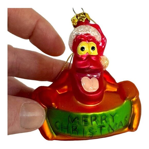 VTG Disney Little Mermaid Ariel & Friends Blown Glass Ornament Set of 6 In Box - Picture 13 of 15